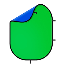 绿布抠像板双面折叠背景板外拍人像证件抠图布室内视频拍摄特效摄影摄像直播间户外专业伸缩支架绿色蓝色幕布