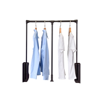 Pretty Wife Pull-down Clothes Rod Wardrobe Hardware Accessories Wardrobe Telescopic Clothes Hanger Rod Wardrobe Lift Clothes Hanger