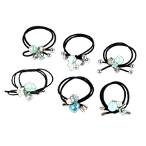 Rubber band womens hair 2021 new style hair rope Internet celebrity ponytail leather case summer hair tie headband summer headwear