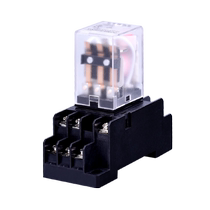 Zongsheng small intermediate relay 12v24v220v AC and DC electromagnetic relay 20 pieces installed HH52p53p54