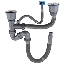 Lyle Poetry Dan Kitchen Double Sink Sink Lower Water Pipe Suit Lavage Bassin de lavage Bassin de lavage Sous-eau Raccords de tuyauterie