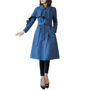 2025秋冬毛呢大衣女中长款学生森系修身高端加厚呢子外套女小个子