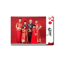 Family photo enlargement custom-made washed photos and photo frame hanging on the wall customized nine-square grid high-end photo studio hanging in the living room