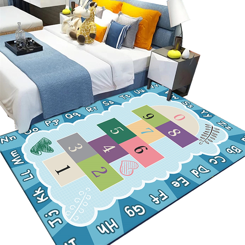 New style children's room anti-fall play custom cartoon carpet