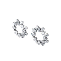 Swarovski MATRIX pierced earrings light luxury niche and high-end