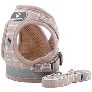 Breathable and comfortable pet harness and leash