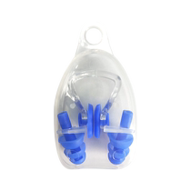 Swimming earplugs nose clip waterproof professional bathing otitis media anti-ear water artifact children baby adult set