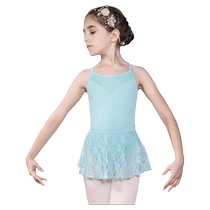Kashiwawu Garden childrens suspenders cross lace splicing body training clothes girls gymnastics clothes 117241054