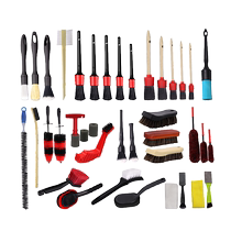Car beauty cleaning brush tool engine mesh tire rim brush interior foot pad air outlet brush