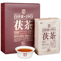 Baishaxi Hunan Anhua Dark Tea 2009 Императорский золотой цветок Fu Brick Tea 318 г Настоящий чай Фу