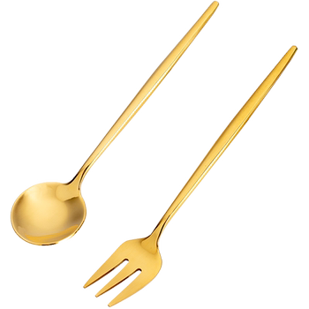 Onlycook304 stainless steel fruit fork spoon set