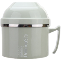 Bethes student lunch box 304 stainless steel bowl large capacity instant noodle bowl creative insulated multi-layer fast food cup with lid
