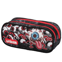 uniker stationery containing box home cosmetic storage box large capacity double layer pen bag portable bag jewellery bag