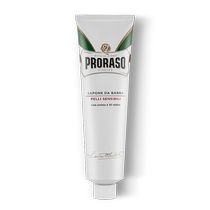 PRORASO Mens Shaving Cream Oatmeal Scent Italian Imported Manual Wet Shaving Cream Hypoallergenic 150ML