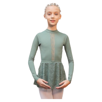 Kashiwa Dance Garden Ballet Dance Skirt Childrens Elastic Lace Skirt Practice Apron Split Skirt 119243006