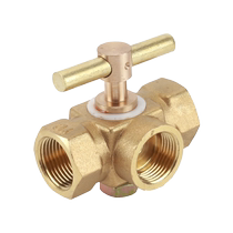 Plug valve 4 points turn M20x1 5 pressure gauge brass high pressure thickened boiler steam two-way exhaust hole three-way valve
