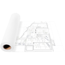 Ruge drawing paper engineering drawing a0 printing paper roll construction blueprint paper copy drawing a1 printing paper 80g roll white paper 2 inches 3 inches A0 A1 A2