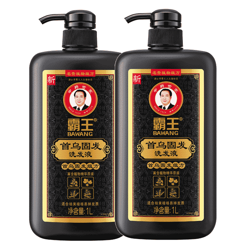 霸王防脱型洗发水何首乌固发护发亮泽蓬松黑芝麻洗发露去油洗头膏