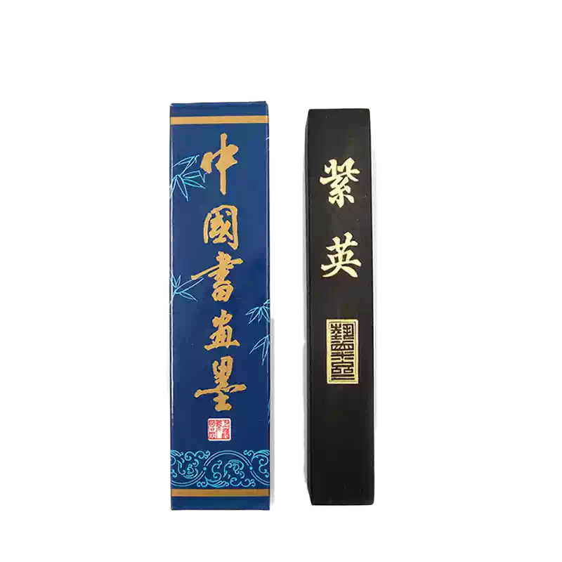 上海徽歙曹素功煙墨條紫英龍門千秋光氣葉金蘭選煙精製