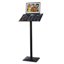 Hotel restaurant recipe menu display rack sales department contract announcement data bracket page-turning data display rack