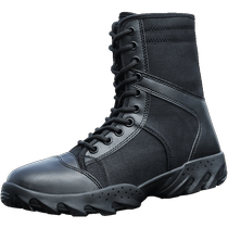 Mens special forces ultra-light combat boots high-top combat boots canvas tactical boots breathable and wear-resistant mountaineering shoes