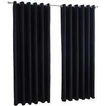 Double-sided black full blackout curtain cloth personalized photo photography sunshade windproof and warm bay window bedroom curtain finished product