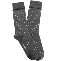 ThomWills socks business formal mens socks polka-dot mid-calf socks British cotton socks long socks sweat-absorbent winter