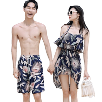 Swimsuit seaside vacation three-piece couple swimsuit sexy beach vacation conservative water park swimsuit