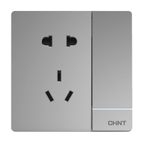 Chint official flagship store official website 2L five-hole socket switch panel wall power supply single control concealed home