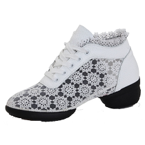 Precisely Fish Square Dance Shoes Dance Shoes Women Soft-bottom Modern Dance Shoes Spring New Water Soldiers Dance Shoes White Dancing Shoes