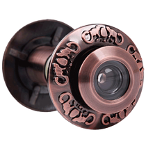 Cats eye door mirror anti-theft and anti-pry household idling anti-twisting anti-twisting anti-rotation opening with back cover metal anti-theft door universal