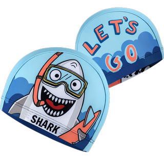 Gorro de natación de tela para niños de spandex 20% que no se estira