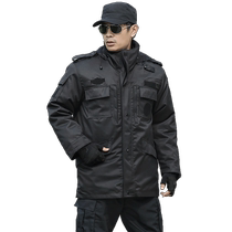 New military coat mens thickened windbreaker training coat military cotton security cotton coat womens waterproof cold-proof clothing