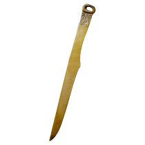 Rongbaozhai Paper Knife Unedged Rice Paper Four Treasures of the Study Set Boutique Gift Book French Painting Bronze Study Ornament Rice Paper Paper Knife