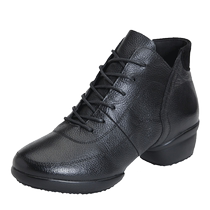 Chachayu Square Dance Shoes Womens 2021 Spring New First Layer Cowhide Dance Shoes Sailor Dance Shoes Modern Jazz Dance