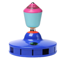 Rich 358 bearing single-head large four-door style fitness diabolo pole for beginners children and the elderly