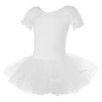 Sansha French Sansha childrens ballet dance costume TUTU skirt mesh practice skirt short-sleeved crotch performance costume
