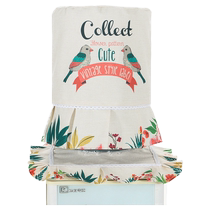Cotton and linen water dispenser cover Korean version pastoral household water dispenser bucket cover two-piece set pure water bucket dust cover