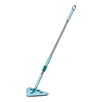 Triangular flat rotating absorbent mop for home dormitories for lazy people hands-free washing mopping cleaning and shaving wet and dry dual-use artifact