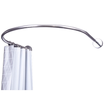 Bathroom stainless steel punch-free bath tent customized bathroom pole tent L-shaped universal U-shaped fan-shaped special-shaped shower curtain rod