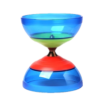 Hualing Diabolo 355 Bearing Beginners Children Students Elderly Double-headed Transparent Soft Glue Diabolo Specialty Bell Pulling