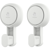 Taili Powerful Vacuum Suction Cup Hook No Punch Bathroom Traceless Adhesive Bathroom Towel Adhesive Hook 2 Pack