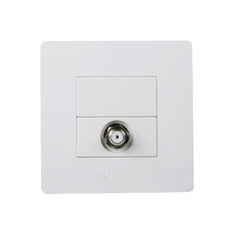 Bull socket flagship wall switch 1 branch cable TV broadband socket one branch TV socket G07 white