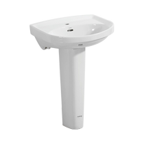 TOTO COLONNE STYLE LAVABO VETTE BASSIN LAVABO VASQUE GRANDE CAPACITÉ DE STOCKAGE DE LEAU BASSIN LWN251CB (07)