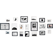 Sofa background photo frame wall hanging Nordic photo wall decoration internet celebrity room decoration background wall photo wall album