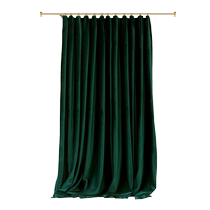 Liangqi velvet shower curtain set no punching waterproof cloth bathroom bathroom partition curtain high-end curtain Japanese retro
