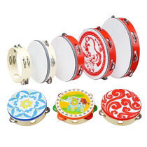 Tambourine dance props Orff musical instrument kindergarten childrens Xinjiang Uyghur tambourine exam special hand clap drum ling
