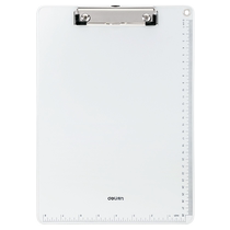 Deli metal edging A4 board clip aluminum alloy edging plywood writing reading writing pad metal material clip line plate clip A4 simple folder student use test paper clip paper plywood office