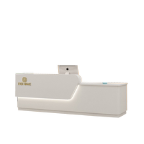Company front desk reception desk simple modern paint office front desk reception beauty salon cashier bar customization