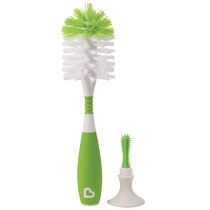 American munchkin new luxury bottle brush nipple brush bottle cleaning dual-purpose cleaning brush